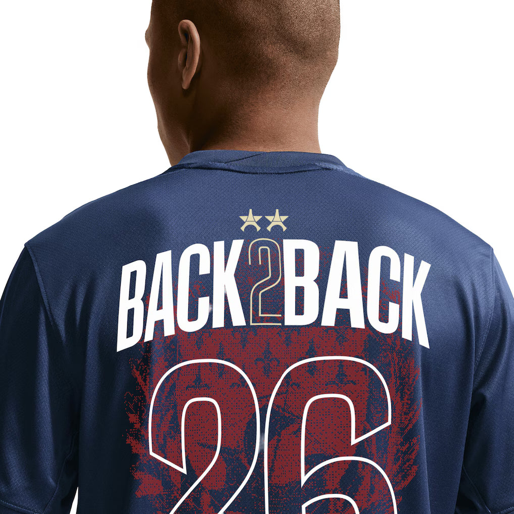 Maillot PSG 2 Étoiles - Domicile Nike 25/26 (Flocage Champions of Europe)
