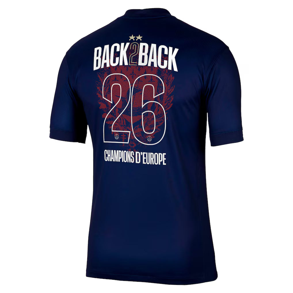 Maillot PSG 2 Étoiles - Domicile Nike 25/26 (Flocage Champions of Europe)