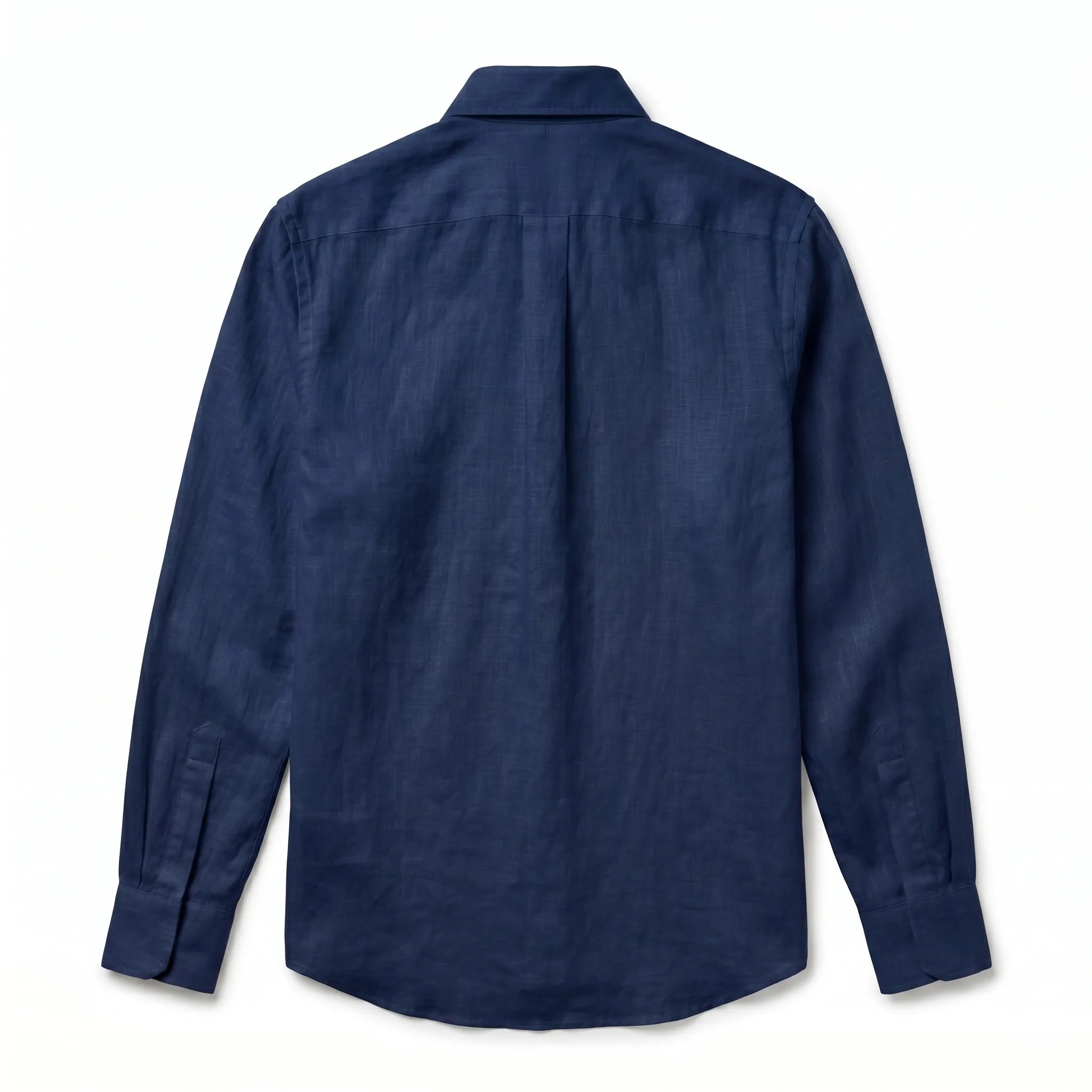 Chemise en lin bleu marine premium pour homme — La Mykonos Rivenza